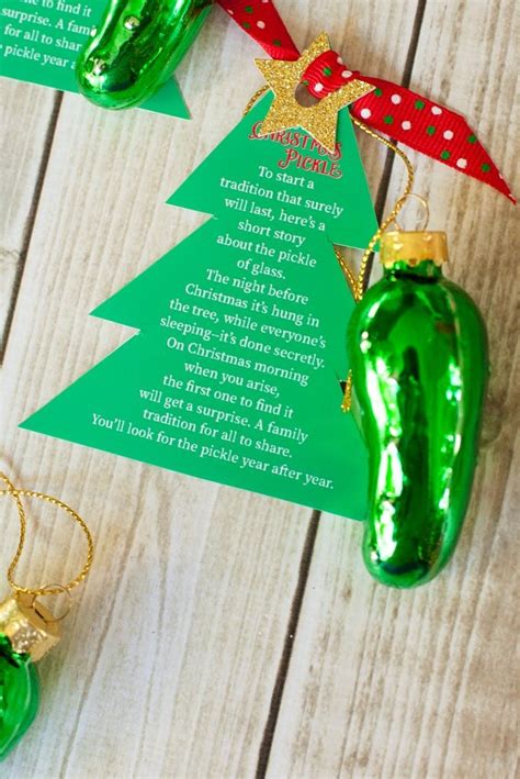 German Christmas Pickle Poem Printable - Printable Templates