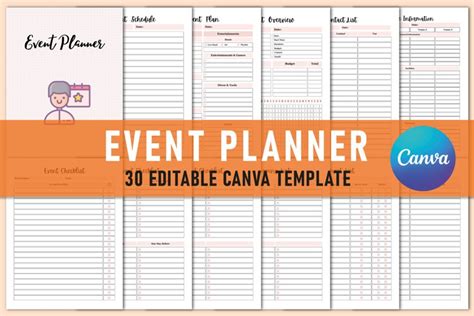 Event Planner For Canva Template