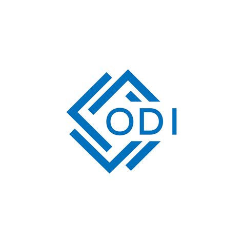 ODI letter logo design on white background. ODI creative circle letter logo concept. ODI letter ...