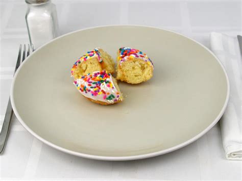 Calories in 0.75 donut(s) of Donut - Cake Sprinkles.