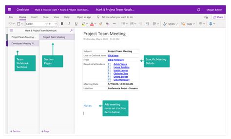 Capturing Notes for Online Meeting in Microsoft 365
