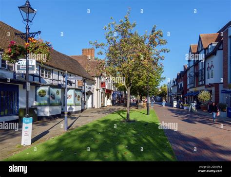 High Street in Solihull, Birmingham, West Midlands, England, UK Stock ...