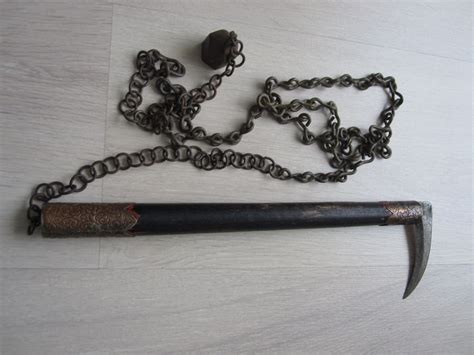 Antike japanische Samurai Waffe "Kusarigama", Edo Periode - Catawiki