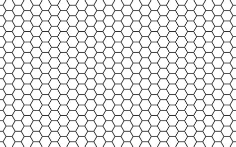 Honeycomb line art background. Simple beehive seamless pattern. Vector ...