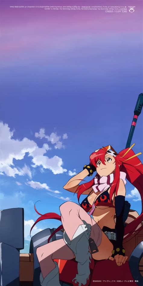 red haired female anime character wallpaper Tengen Toppa Gurren Lagann Littner Yoko #2K # ...