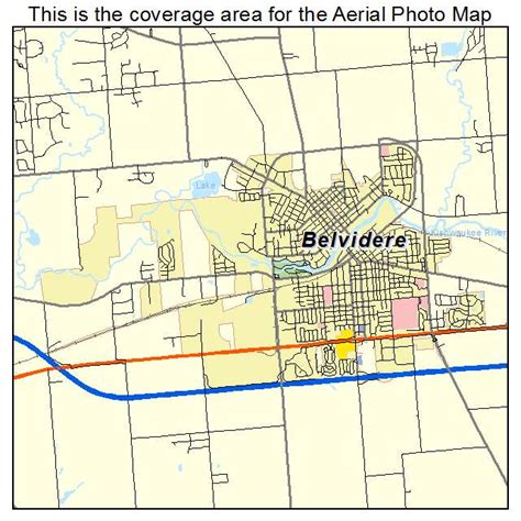 Aerial Photography Map of Belvidere, IL Illinois