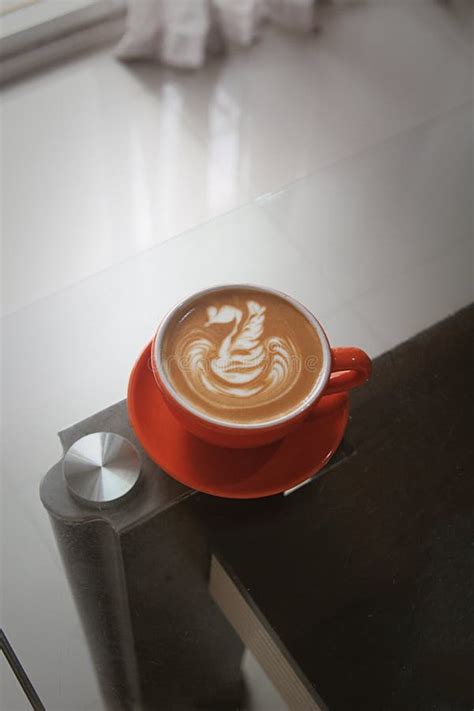 Swan Latte Art stock image. Image of coffee, ceramic - 268450589