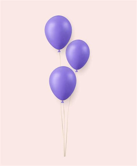 3d Realistic blue Happy Birthday Balloons Flying for Party and ...