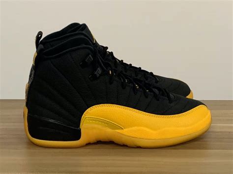 Air Jordan 12 Black University Gold 130690-070 Release Date - SBD