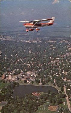 Flying Over Mineral Springs Park, Pekin, Illinois. Spring Park, Green ...