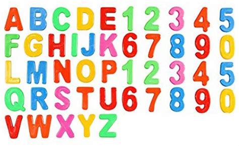 Nihank Combo of ABC+123 Plastic Alphabet and Counting Plastic Toys for Learning in Multicolour ...