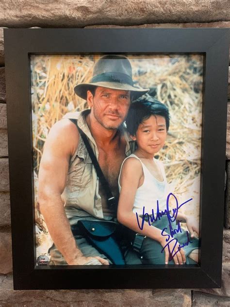 Autographed Jonathan Ke Quan Indiana Jones 8x10inch Framed | Etsy in ...