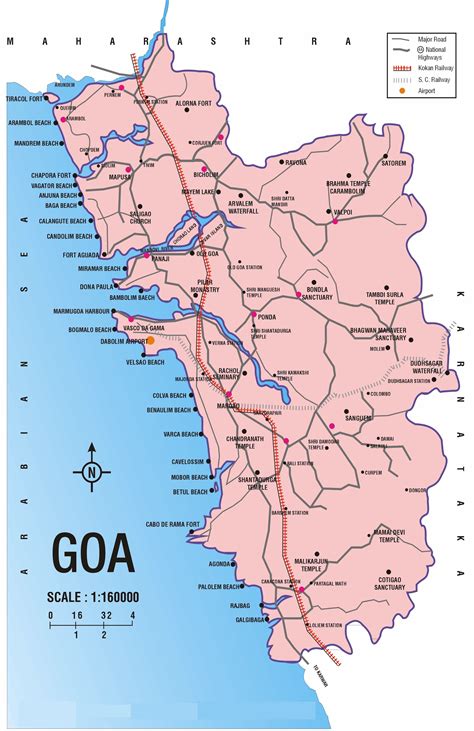 Map | Goa - Beaches and other Tourists spots | Maps and Routes | An ...