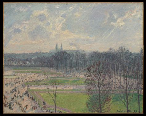 Camille Pissarro | The Garden of the Tuileries on a Winter Afternoon ...