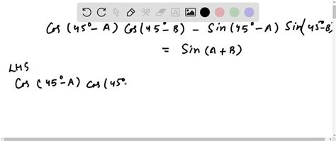 SOLVED:sin45^∘=cos45^∘