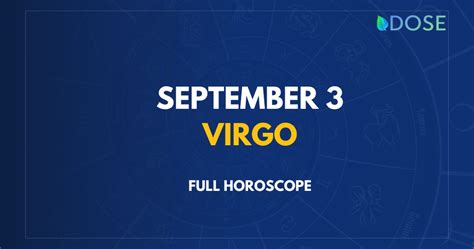 September 3 Zodiac Sign: Compatibility, Personality, Traits and More - DOSE