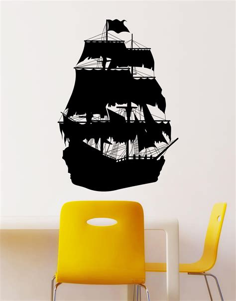 Pirate Ship Wall Decal | Pirate Ship Wall Sticker