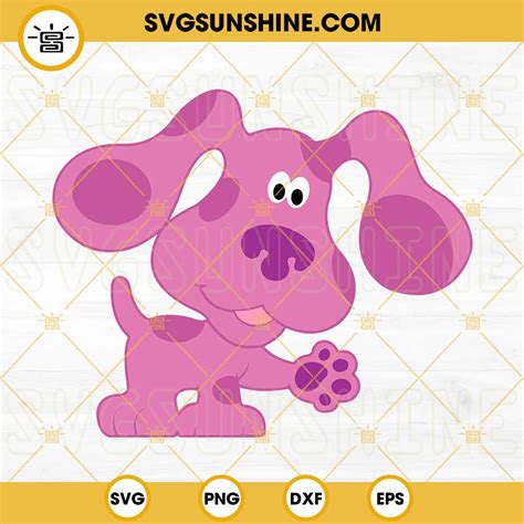 Blue's Clues Magenta SVG DXF EPS PNG Cricut Silhouette Vector Clipart