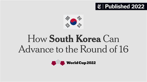 How South Korea Can Advance to the Next Round of the World Cup - The ...