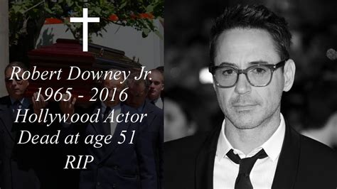 Robert Downey Jr Dead at age 51??? - YouTube