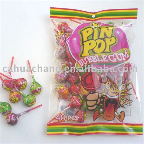 pin pop with gum lollipop products,China pin pop with gum lollipop supplier