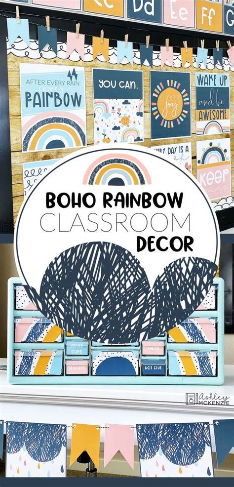 Boho Rainbow Classroom Decor - Ashley McKenzie