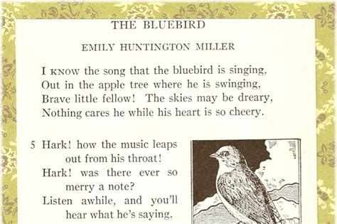 The Feathered Nest ~: Sweet bluebird poem