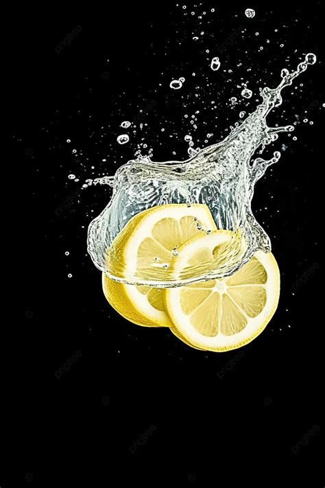 Sliced Lemon And Water Splash Background Wallpaper Image For Free Download - Pngtree