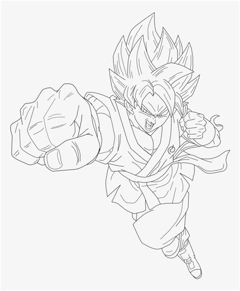 Goku Super Saiyan God Coloring Pages - cool wallpaper