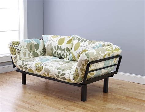 Best Futon Lounger Sit Lounge Sleep Smaller Size Furniture is Perfect for College Dorm Bedroom ...