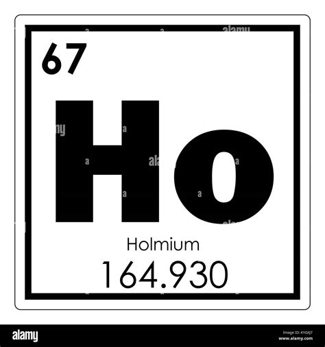 Holmium chemical element periodic table science symbol Stock Photo - Alamy