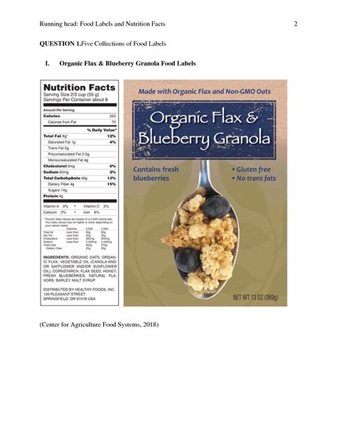 SOLUTION: Conventional Processed Food Labels.edited - Studypool