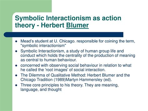 PPT - Symbolic Interactionism PowerPoint Presentation, free download ...