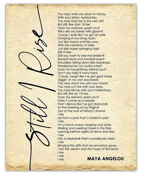 Analysis Of The Poem Still I Rise By Maya Angelou Owlcation Education | The Best Porn Website