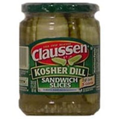 Claussen Kosher Dill, Sandwich Slices: Calories, Nutrition Analysis & More | Fooducate
