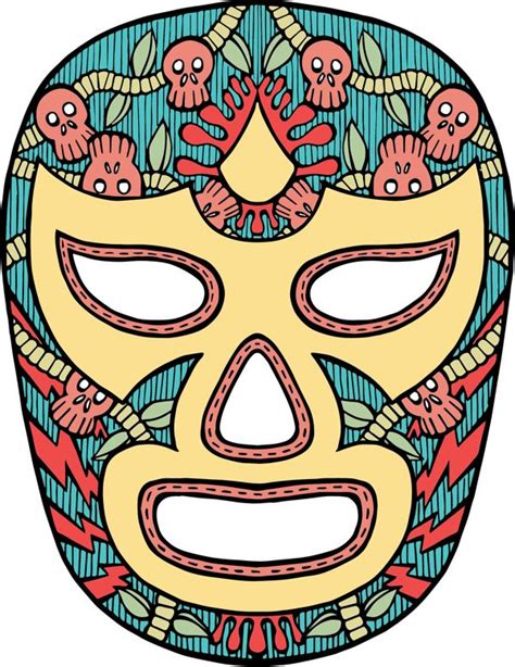 Daily Work - Lucha Libre Mask by James Vadnais, via Behance | Lucha Libre Masks | Pinterest ...