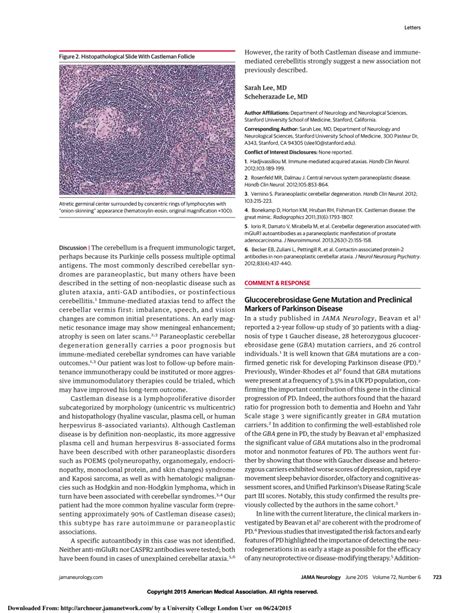 (PDF) Glucocerebrosidase Gene Mutation and Preclinical Markers of Parkinson Disease—Reply