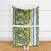 Country Roads Outdoor Adventure Play Mat Fabric | Spoonflower