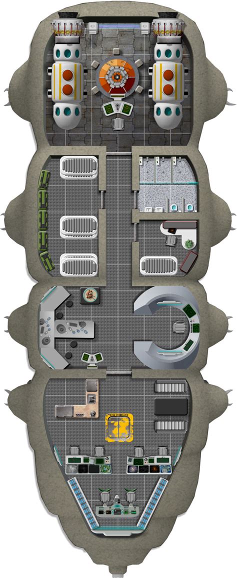 Michael Tumey - Spelljammer and Exotic Sci-Fi Deck Plans