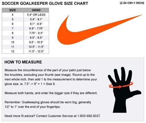 Nike Hyperwarm Academy Soccer Gloves Size Chart - Images Gloves and ...