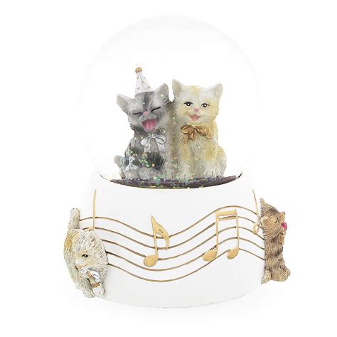 BestPysanky Cats Party Musical Water Snow Globe - Walmart.com - Walmart.com