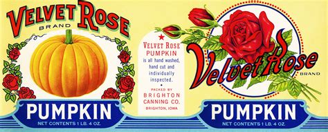 Vintage food labels, Rose brand, Food labels