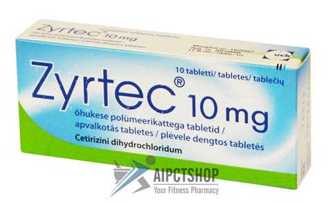 Buy Zyrtec (Cetirizine) 10 mg 250 tablets online - Aipctshop.com