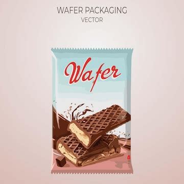 Wafer Chocolate biscuit's packaging design Generative Ai | Premium AI-generated vector