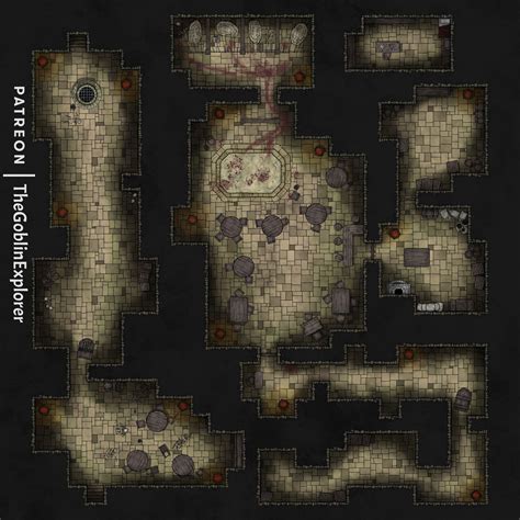 [OC] [Battlemap] Endless Dungeon - Underground Tavern!! Level -13 ...