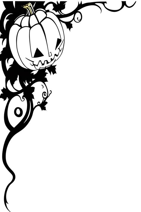 Halloween Pumpkin Border Frame Ai Generative 27762866 PNG