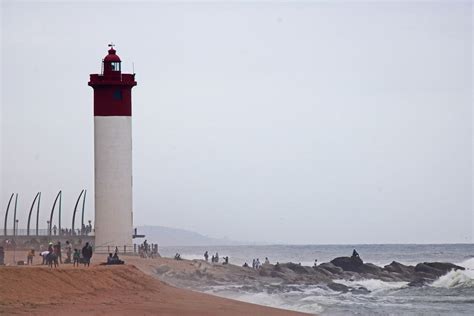 Umhlanga Rocks Lighthouse And Pier Free Stock Photo - Public Domain Pictures