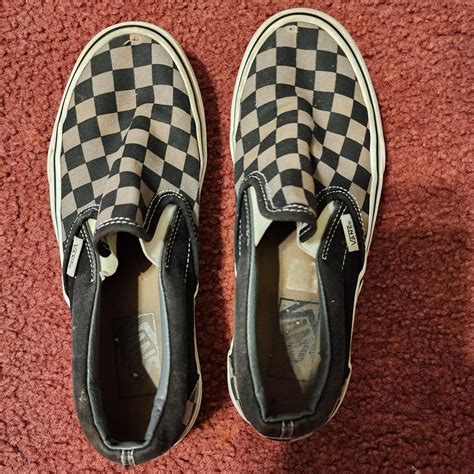 Vans Women's Black and Grey Trainers | Depop