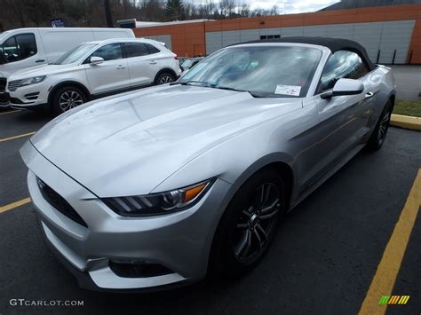 2017 Ingot Silver Ford Mustang EcoBoost Premium Convertible #125775128 | GTCarLot.com - Car ...