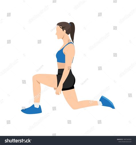 25 Half Kneeling Stretch Images, Stock Photos & Vectors | Shutterstock